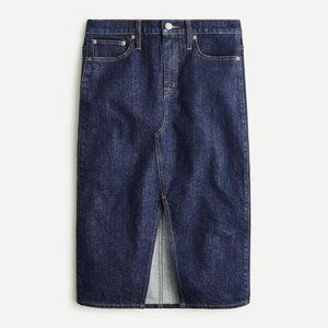 J. Crew Dark Rinse Denim Pencil Skirt size 32